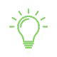 A vibrant green light bulb shining brightly against a dark black background. Illuminate your ideas with this unique image.