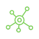 A green icon on a black background, representing a symbol or logo.